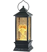 Eldnacele Musical Singing and Lighted Plug-in & Battery Operated Lighted Christmas Water Glitteri...