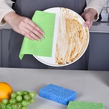Swedish Dish Clothes for Kitchen Sponges reusable paper towels Clothes Swedish Dishcloths