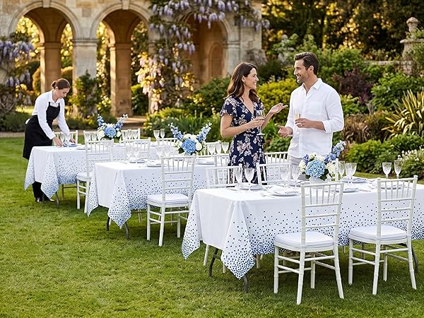 disposable dot tablecloth
