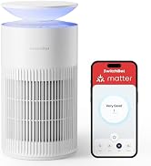 SwitchBot Air Purifiers for Home Large Room with Matter Up to 3620 ft², 20dB, Washable Pre-filter...