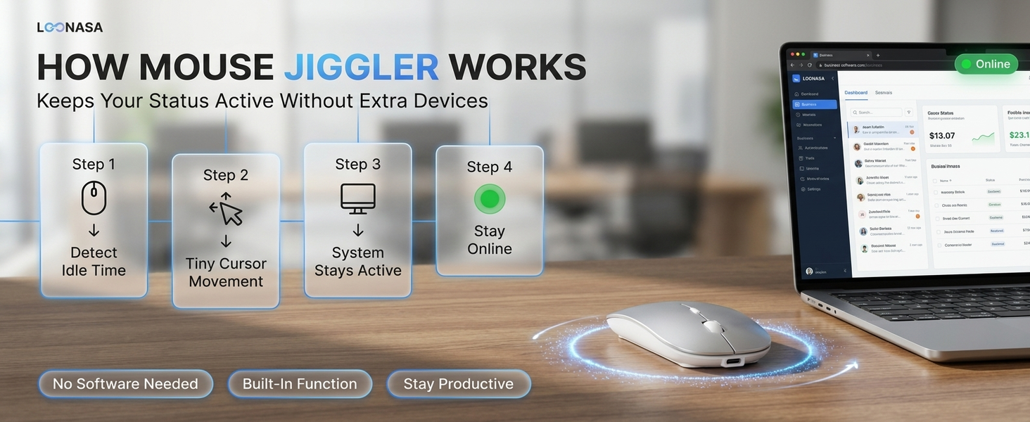 jiggler silver mouse