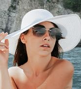 ZENOTTIC Oversized Rimless Sunglasses for Women Trendy Geometric Diamond Cutting Gradient Lens UV...