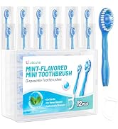 Litlcutie 5 in 1 Travel Toothbrush Set, Disposable Mini Toothbrush with Toothpaste + Floss + Pick...