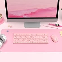 keyboard and mouse combo pink