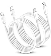 USB C to USB C Charger Cable 100W 2Pack 6FT Fast Charging Type C to Type C Cable, USBC to USBC Co...