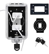 PILISPARK Weatherproof Outlet Cover Box with Lock, Horizontal or Vertical | Horizontal or vertica...