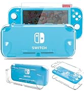 Switch Lite Case with HD Screen Protector for Nintendo Switch Lite, Full Protection Grip Cover Cl...