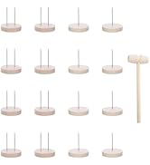 12PCS Doll Wooden Base Dual Needle Holder for Positive Dolls Figurines - Positive Potato Pickle C...