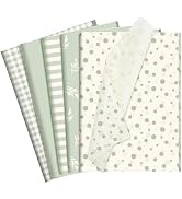 woric 120 Sheets Sage Green Tissue Paper for Gift Bags, Decorative Tissue Paper Bulk with Botanic...