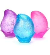 APLIST Fidget Toys Squishy Drop: 3 Pack Sensory Squeeze Toy with Glitter, High Density Super Soli...
