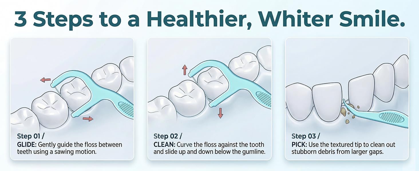 Orthodontic braces floss picks professional plaque remover teeth whitening flossers for adults