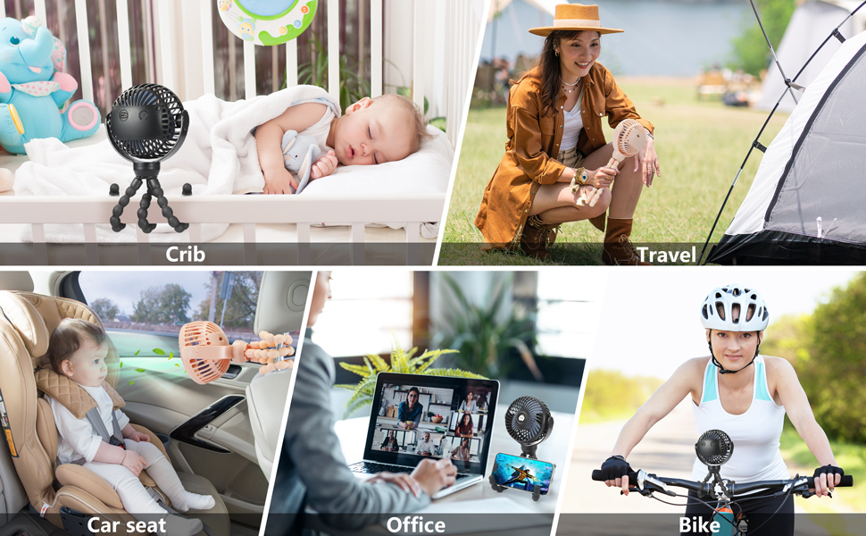 mini portable fan for travel, portable fan rechargeable