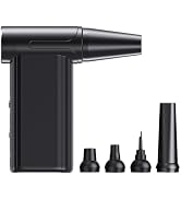 Larkeey Compressed Air Duster 130000RPM Electric Air Duster Rechargeable Cordless Air Blower Gun ...