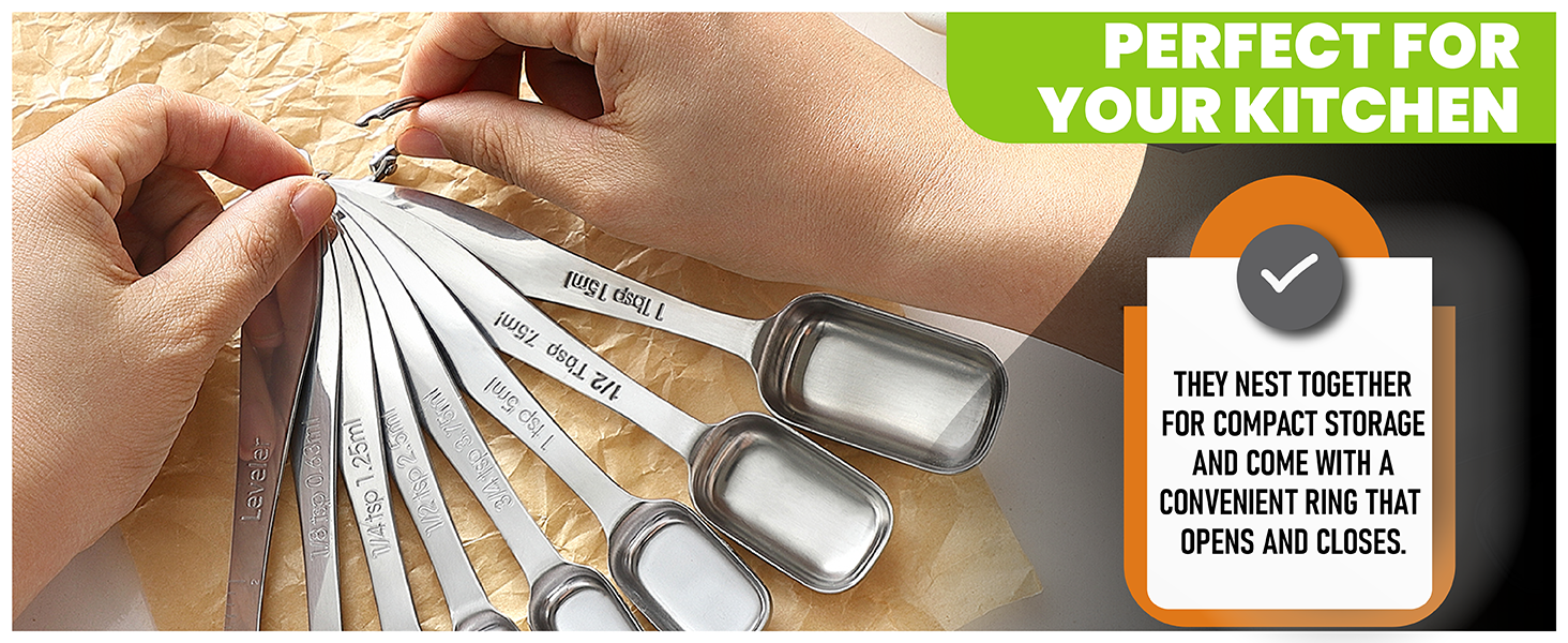 Kitchen measuring spoons