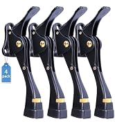 Gotega Door Stopper, 4 Packs Kickdown Door Stop with One Touch Adjustable Height and Rubber Tip 4...