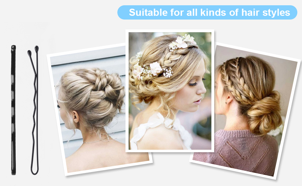 Hair pins black wave is invisible