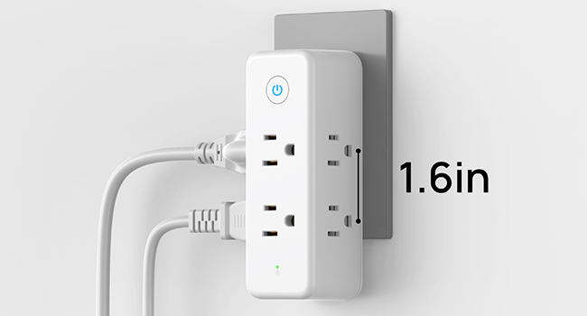 widely-spaced wall plug extender