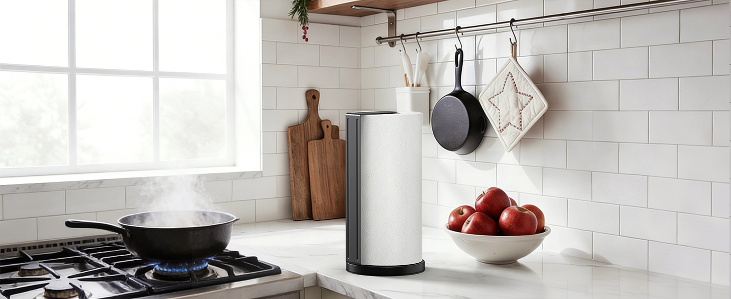 kitchen paper towel holder countertop