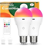 Neporal MagicGlow Battery Operated Rechargeable Light Bulb with Custom Preset Mode– Remote & Touc...