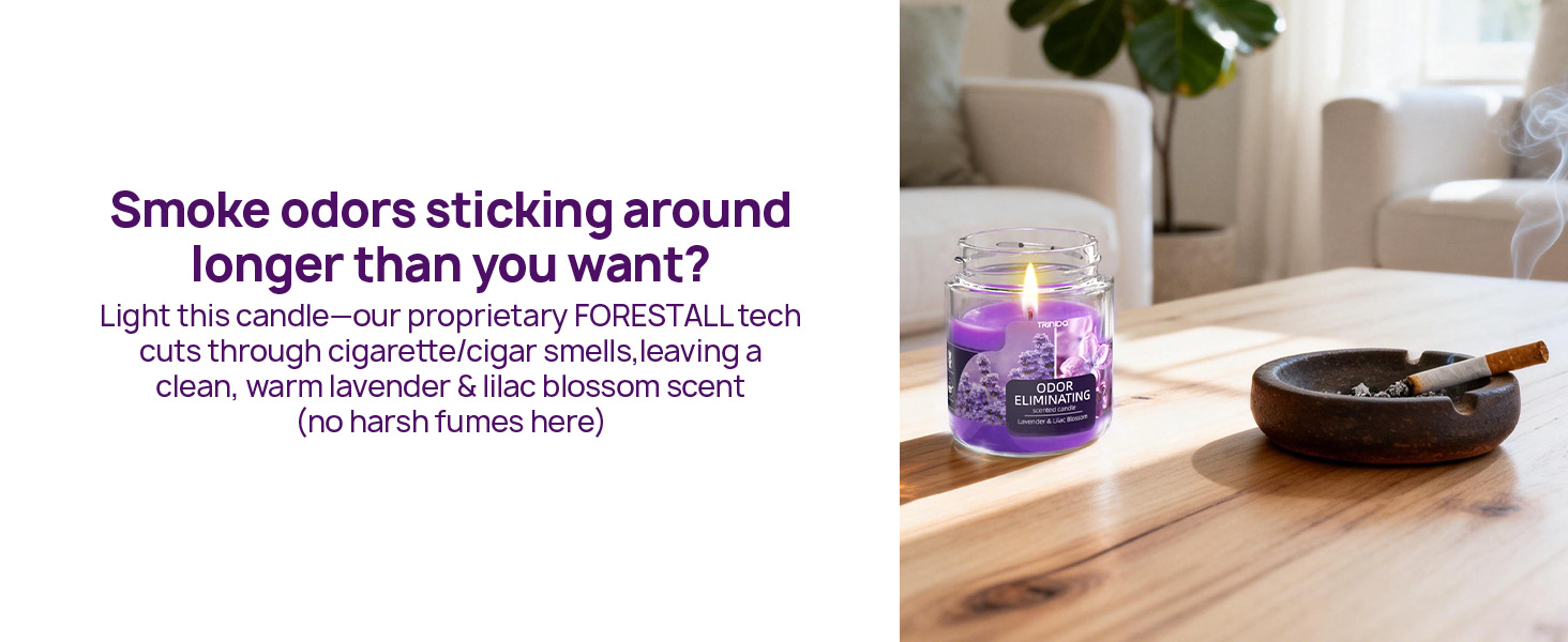 Lavender & Lilac Blossom Odor Eliminating Candles