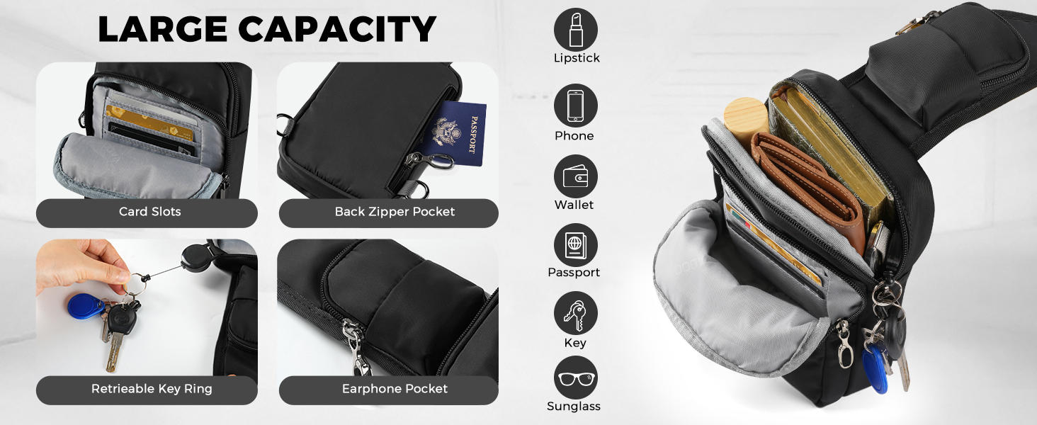 Anti Theft Crossbody Bag