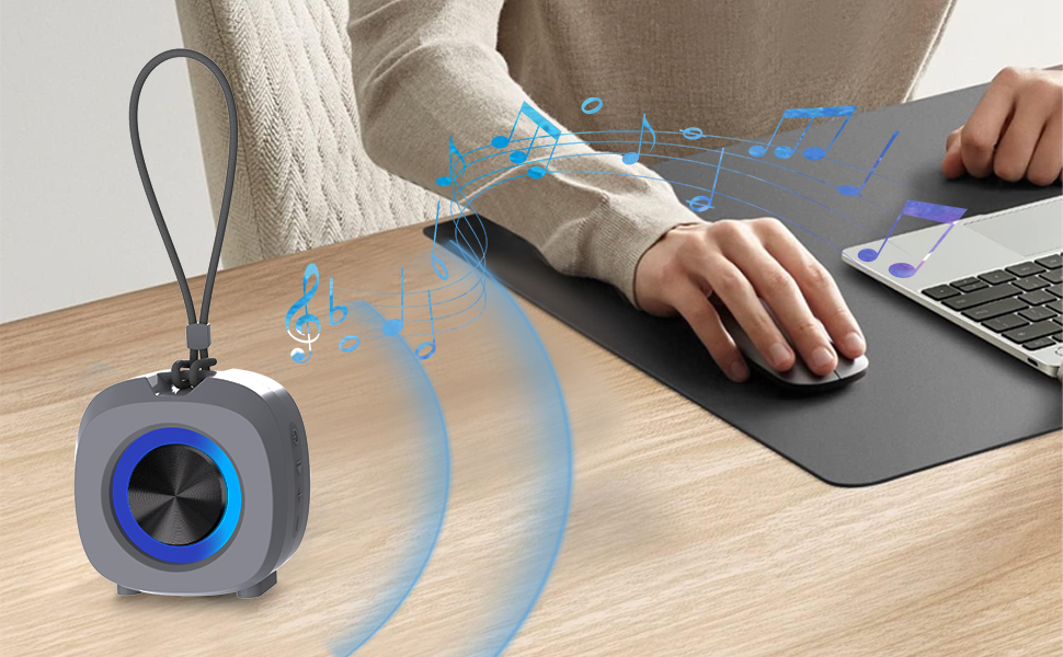 PEICHENG Small Bluetooth Speaker, with IPX5 Waterproof