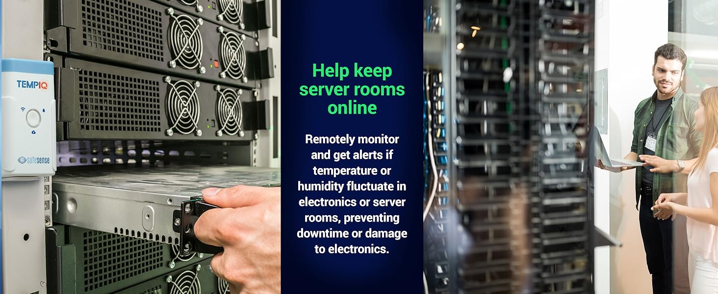 TempIQ Remote Wi-Fi Temperature and Humidity Sensor by SafeSense