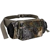 2-in-1 Quiet Hunting Fanny Pack with Hand Warmer Pouch, Camo Hunting Gear | MADHOLLY Windproof In...
