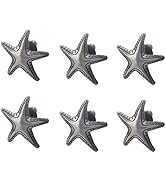 KYIEN 6Pcs Nautical Beach Sea Style Themed Starfish Shape Cabinet Knobs Furniture Decorative Pull...