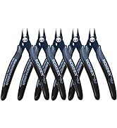 Flush Cut Pliers, 5 Pack, 5 Inch Small Wire Cutters, BOOSDEN 170 Wire Cutters Flush Cutter Pliers...