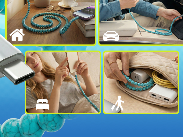 Atsidexa Beaded Charging Cord