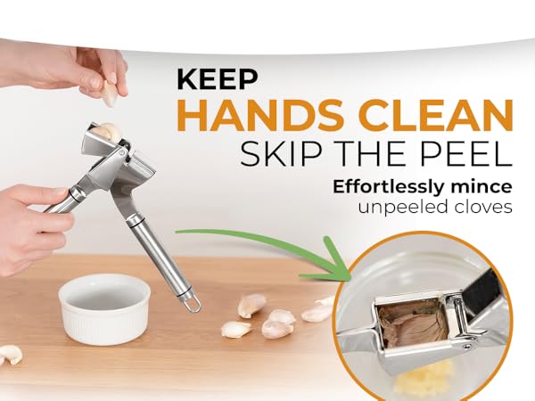 garlic press garlic press stainless steel garlic crusher