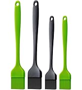 Ortarco Silicone Basting Pastry Brush for Baking Cooking Bbq Grill Spread Oil Butter Sauce 4 Pack