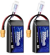 URGENEX 3S Lipo Battery 2200mAh 11.1V 50C High Discharge Rate Shorty Pack RC Battery with XT60 Pl...