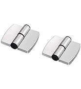 Kyien 2Pcs Public Toilet Stainless Steel Hinge Public Toilet Toilet Partition Hardware Connection...