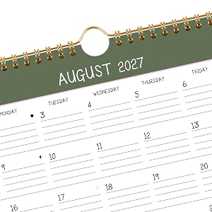 wall calendar 2027