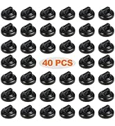 CANAANIN Magnetic Cable Zip Tie Mounts Clips 40 Piece Multipurpose Zip Ties Mount Base Holder Bla...