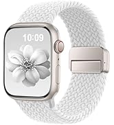 Braided Stretchy Band Compatible with Apple Watch Bands 38mm 40mm 41mm 42mm 46mm 44mm 45mm 49mm f...