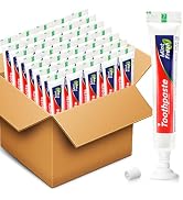 HOFASON 50 Tubes Bulk Travel Size Toothpaste 0.35oz, Mini Small Travel Toothpaste 0.8x3.5 inches ...