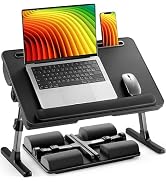 HUANUO Laptop Bed Desk, Computer Lap Tray for Couch Sofa Floor, Foldable Table with Height Adjust...