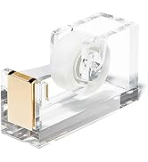 OfficeGoods Acrylic Tape Dispenser - Beautiful Modern Accessory for The Stylish Desk at Home, The...