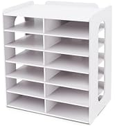 SONGWAY Desktop Mail Sorter Organizer - Small File Organizer for Desk, Desk Bills Organizer, 12 S...