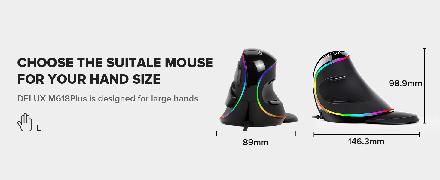 large ergonomic mouse