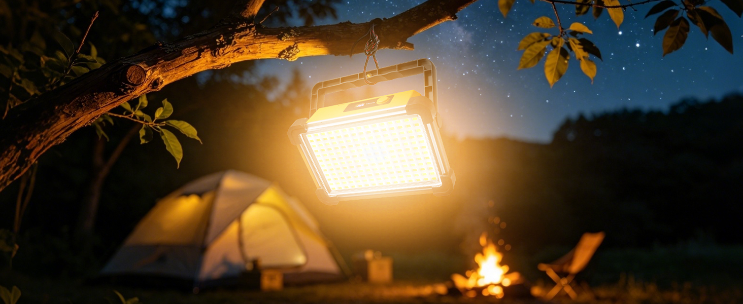 Hanging camping light