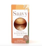 Saavy Naturals Bath Bombs, Exotic Tropical Coconut Scent, Gentle Moisturizig Formula, Foaming Fiz...