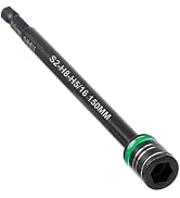 HitScrews 6" Extra Long Impact Nut Driver 5/16"& 8mm Spring Clip Nut Setter | S2 Steel Deep-Reach...