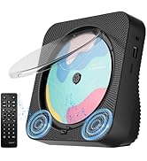 CD Player Portable with Bluetooth Desktop CD Player for Home with HiFi Sound Speakers,Mini Cute C...