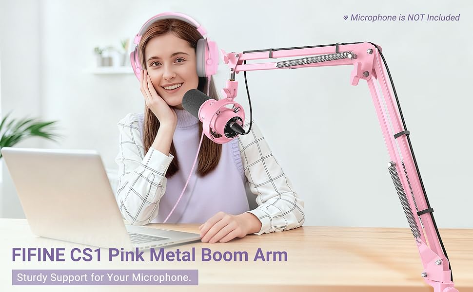 FIFINE Metal Microphone Boom Arm
