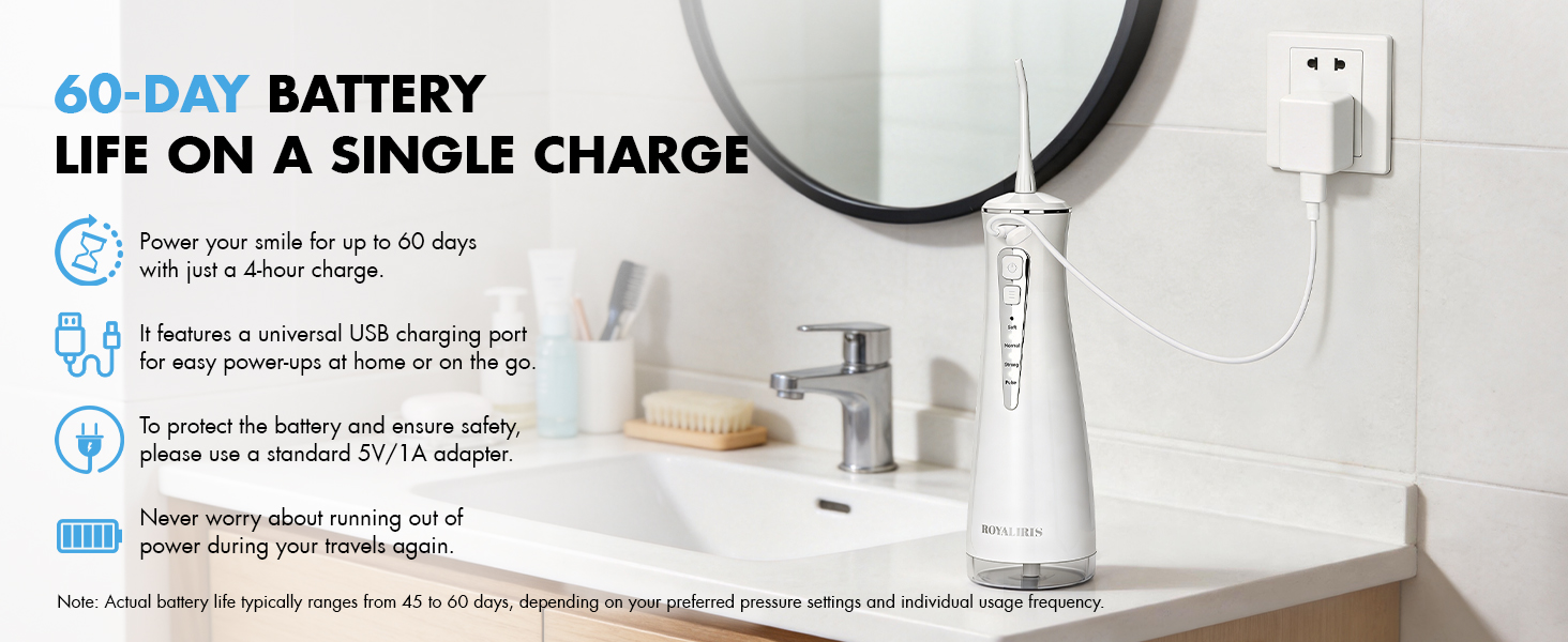 cordless water flosser rechargeable