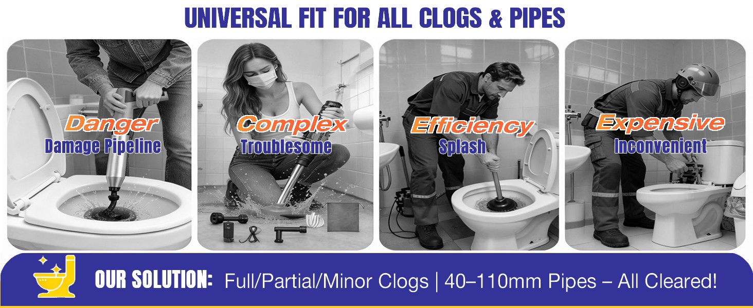 Drain Auger Manual for 40-110mm Pipes